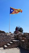 bovenop de ruïne in Begur