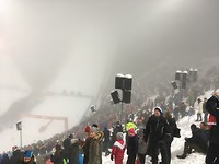 WK skiwedstrijd in de te dichte mist