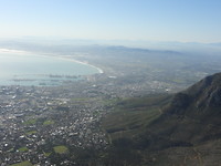 Uitzicht over kaapstad