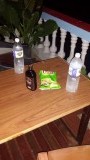 Balcony with goods