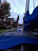 Brug geopend voor sliert boten