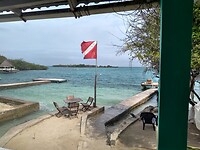 Tijereto eiland, zicht van ons hotel