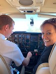 Scenic flight met Sascha