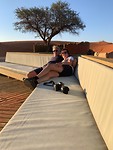 Laatste sundowner Wolwedans