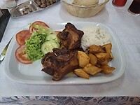 Goed lunchen bij aankomst