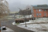 sneeuw op campus