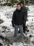 Tsjaa.. dan zit je een beetje vast in de sneeuw/modder