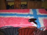 Noorse vlag voor Norway house dayroom!