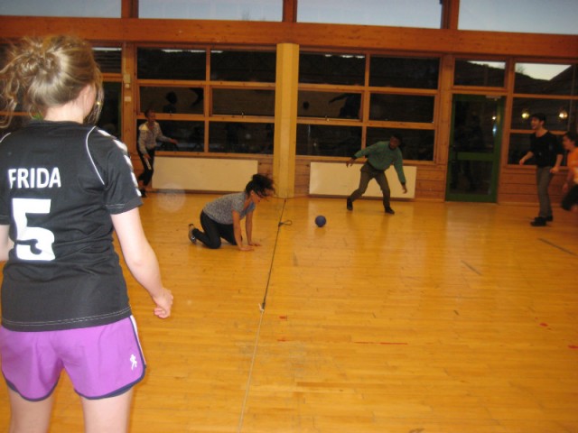 Frida (vaak in 'prison' :D) waarmee ik Dodgeball organiseer!