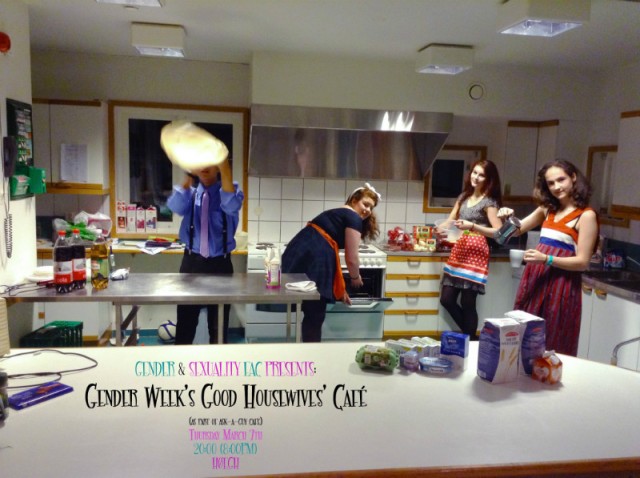 Genderweek Cafe met Dutch national costum represented ;)