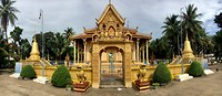 Pagoda van de Buddha, zo zijn er erg veel in elke stad.
