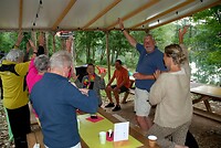 feestje met de hele camping