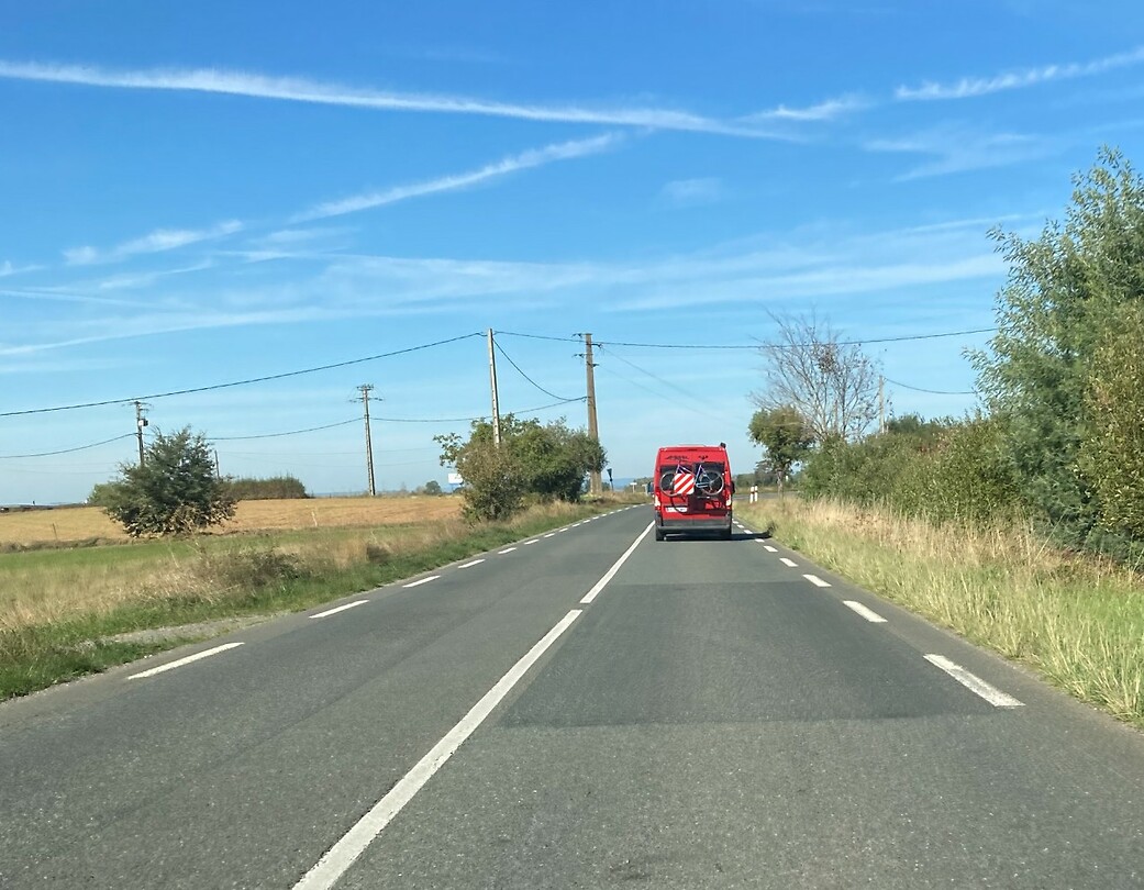 en route