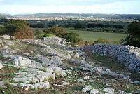 Landschap vol stenen voor de Trulli