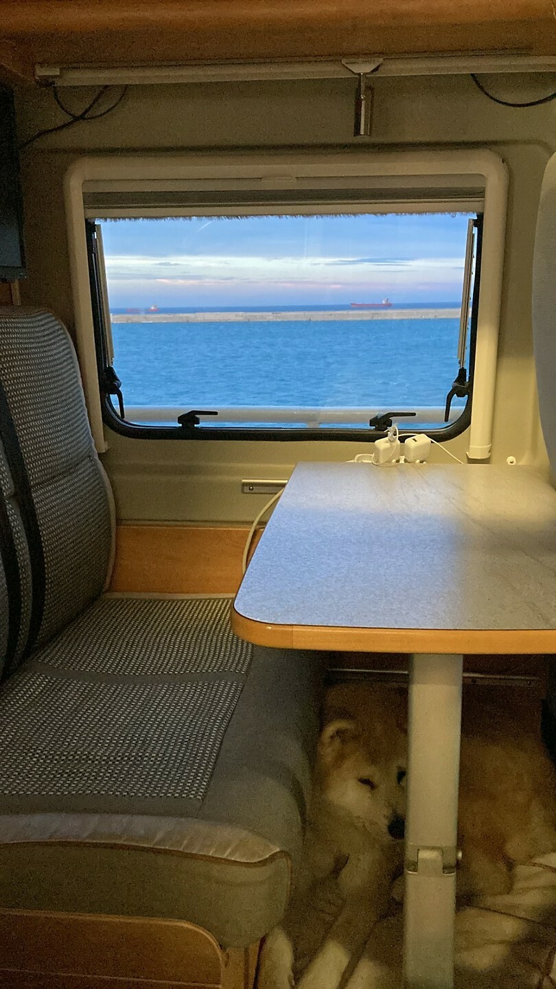 uitzicht uit camper