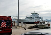 De ferry naar het eiland Evia