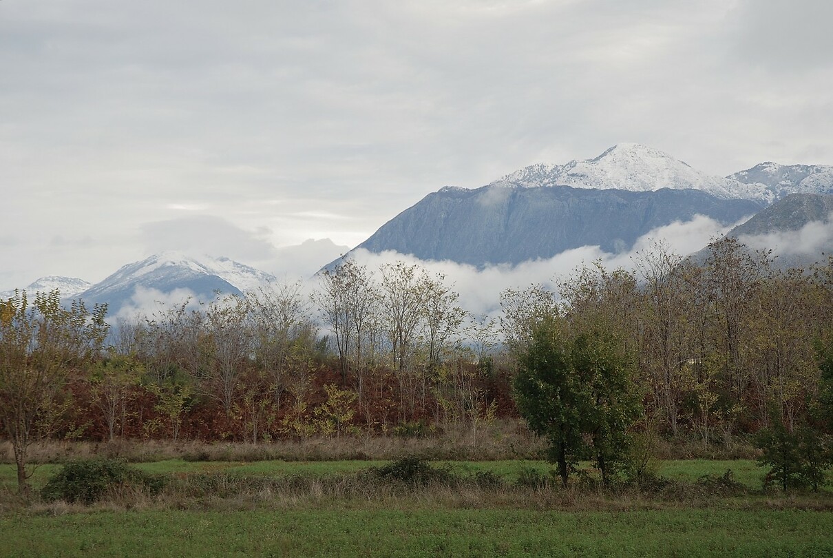 Gebergte bij Vlorë