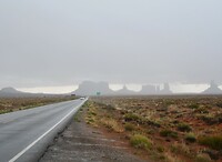 Monument Valley in de regen