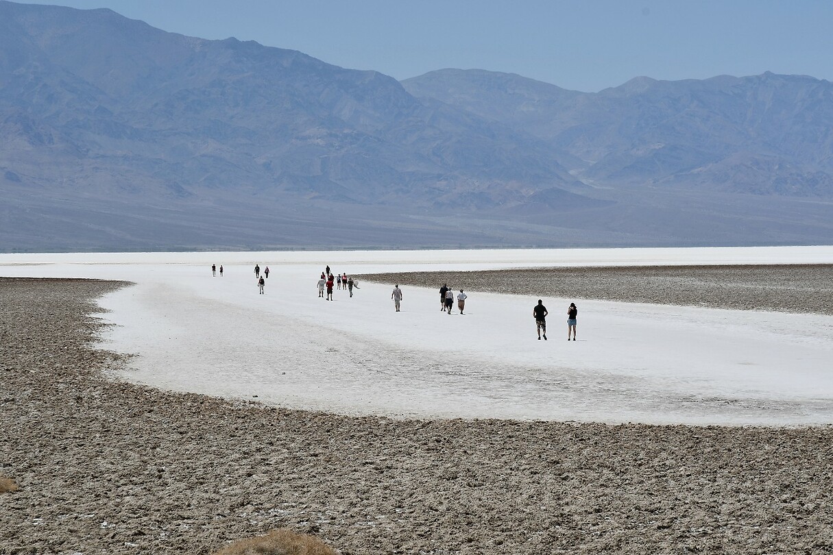 Lopen op het zout