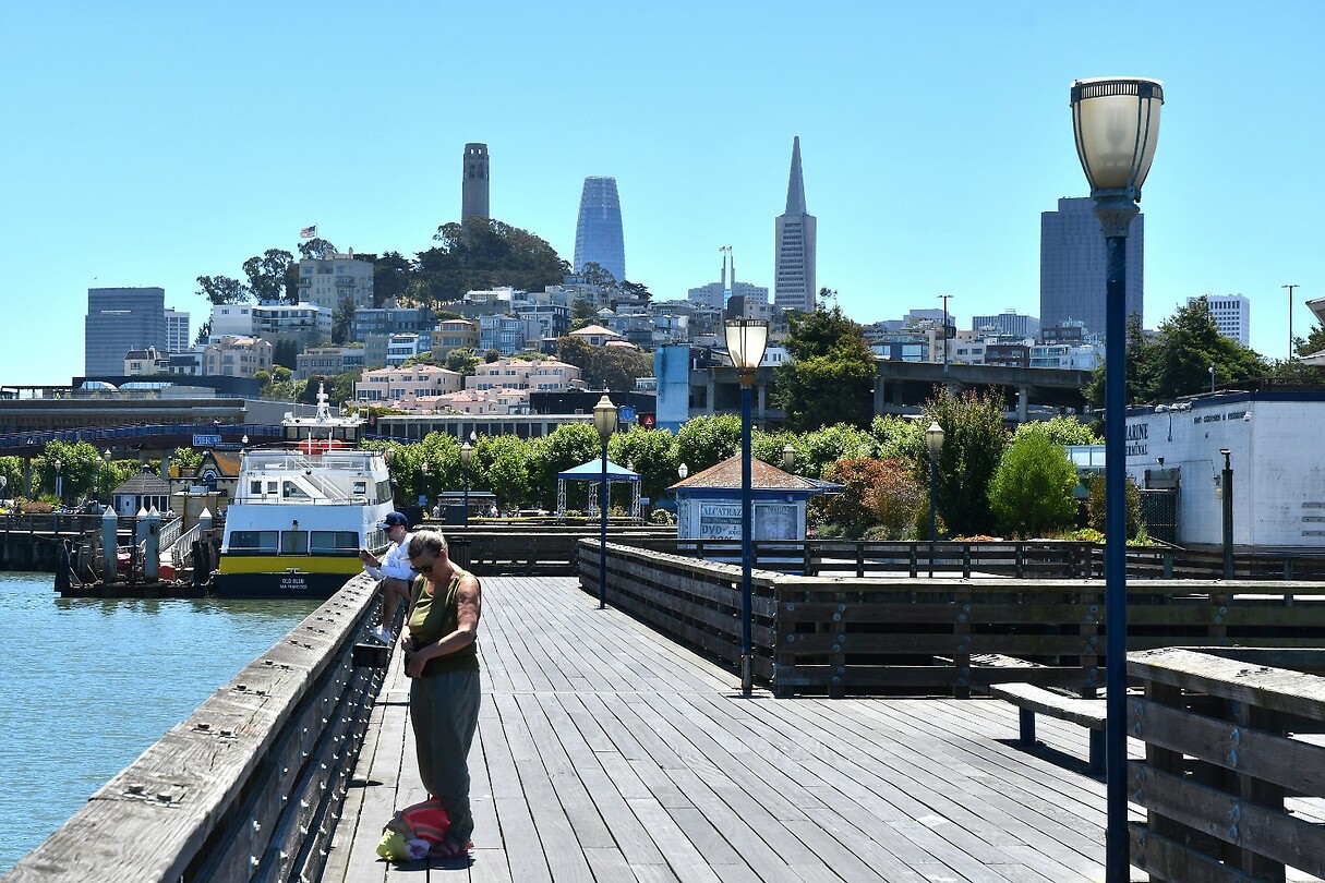 Skyline vanaf Pier 39