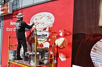 Street-artiesten aan het werk