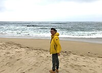 Strand bij Half Moon Bay