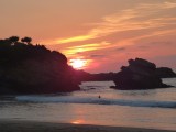 Biarritz zonsondergang