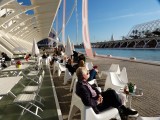 Koffie in Calatrava's stad