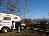 Camping met mooi uitzicht