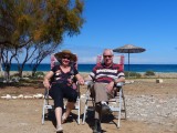 aan het strand