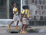 schooljongens st. Kitts