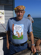 visser (lees tekst op t-shirt)