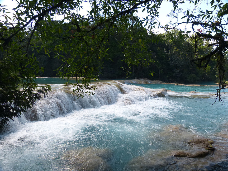 Agua azul waterval