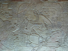 gerestaureerde inscripties museum Palenque