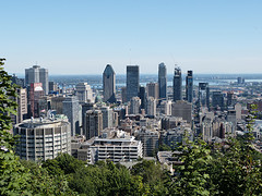 bij uitzicht op Mont Royal