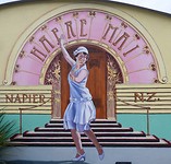 Muurschildering Napier