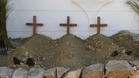 de daders begraven (tijdens fiesta)