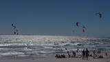 Kyte surfen op Bloubergstrand