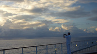mooie lucht op zee