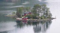 eiland in het fjord