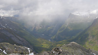 1500m hoog zie je de Geirangerfjord