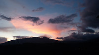 Avondrood op ons terras