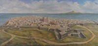 schilderij van Montevideo 16e eeuw