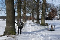 in de sneeuw in Croy