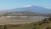 Etna met eerste sneeuw