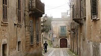 Erice 700m hoog in de mist