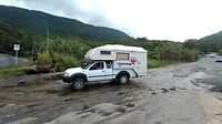 Moeilijk binnenrijden in Trindade