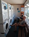 wachten op de wasmachine