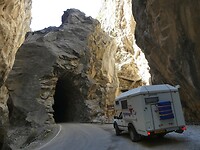 Uitgehakte tunnel