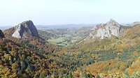 Caldera met herfstkleuren